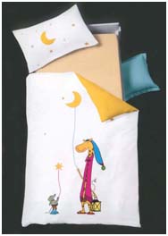 Детское постельное белье Жираф с фонарем