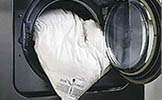 Пуховое одеяло в стиральной машине