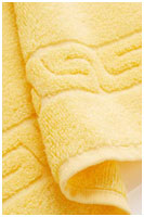 Махровое полотенце, цвет желтый