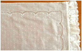 Образец 5 вышивки для постельного белья новорожденным