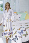 Комплект 
постельного белья и сатиновый халат Farfalla на махровой подкладке