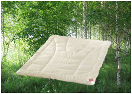 Летнее шерстяное одеяло из овечьей шерсти c сосновой стружкой HEFEL Wellness Zirbe (Stone Pine) SD