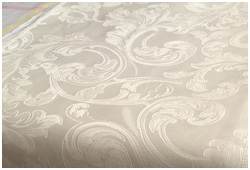 Жаккард Gonzaga, образец ткани для скатерти, цвет слоновая кость